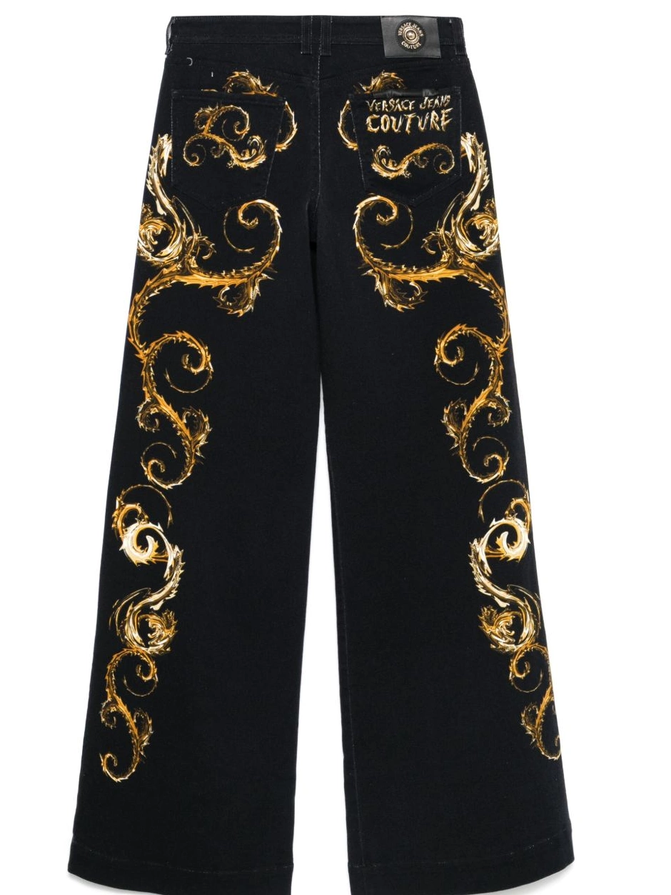 Affordable flared Versace Jeans Couture Women Chromo jeans Couture-print 0717